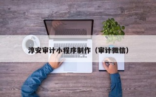 克孜勒苏柯尔克孜淳安审计小程序制作（审计微信）